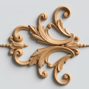 گل-گونیا-چوبی-کد-CO01-منبت-چوبی-تزیین-کابینت-آذرفام